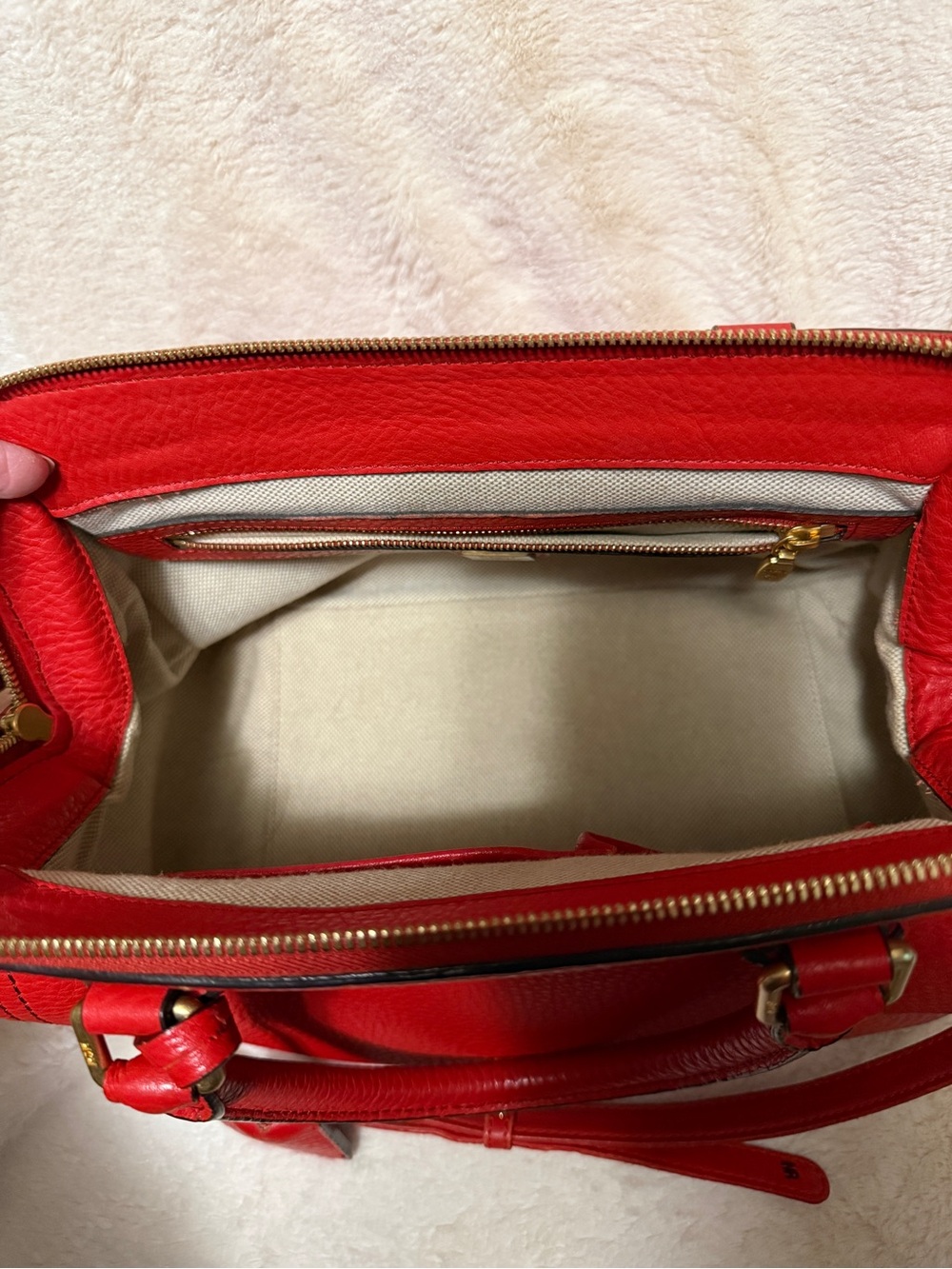 MCM Red Leather Bag - Picture 9 of 12
